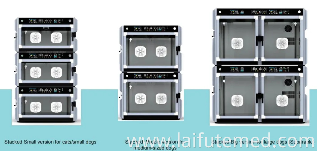 Pet ICU Incubator Animal ICU with Temperature Self-Adaption Adjustment System